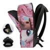 17 Inch Travel Backpack Lightweight Waterproof Casual Laptop Backpack Hiking Camping Daypack for Women Men Cartoon Horse view 4