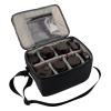 EBTOOLS Camera Single Bag, Camera Case, Large Capacity SLR Camera Case with Loop Fastener, L Shape Transverse Plate, for 2 Cameras, 6 Lenses view 1