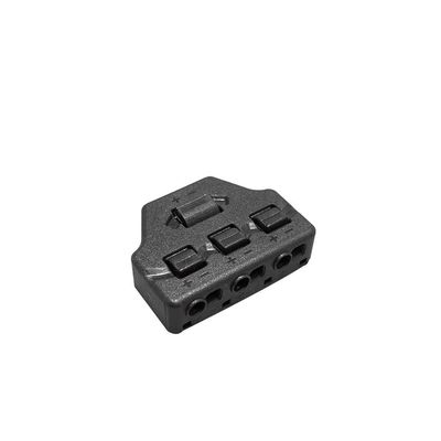 6/3 Port Output line Distributor Quick Connect Low Voltage line Distributor Distribution Board for Lighting LED Light Strip Connection Terminal(3 Ports 10PCS)