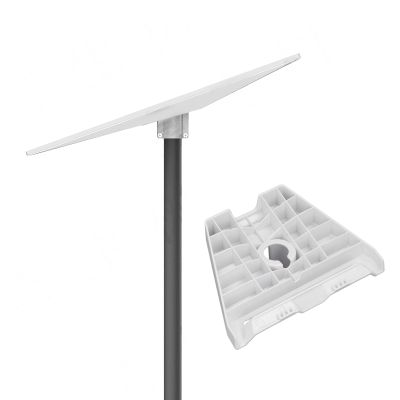 Gen 3 Pipe Adapter, Standard Pipe for Gen 3 Antenna Roof Mount Plate, 360 Rotation Pole Mounting Kit, Heavy Duty Stainless Steel Satellite Internet Pole Mount