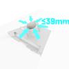Gen 3 Pipe Adapter, Standard Pipe for Gen 3 Antenna Roof Mount Plate, 360  Rotation Pole Mounting Kit, Heavy Duty Stainless Steel Satellite Internet Pole Mount view 4
