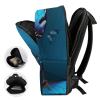 17 Inch Travel Backpack Lightweight Waterproof Casual Laptop Backpack Hiking Camping Daypack for Women Men Beautiful Blue Butterfly view 4