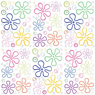 177 Pcs Flowers Bubbles Ocean Wall Decals, Cute Bubble Stickers Under The Sea Birthday Party Flower Wall Decorations for Bedroom Bathroom Boys Girls Teens Adults