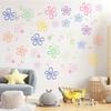 177 Pcs Flowers Bubbles Ocean Wall Decals, Cute Bubble Stickers Under The Sea Birthday Party Flower Wall Decorations for Bedroom Bathroom Boys Girls Teens Adults view 3