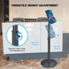 AboveTEK iPad Kiosk Floor Stand - Height Adjustable POS Tablet Floor Stand, 360 Swivel Universal Locking Holder for 7.9"-11" iPad/Air/Samsung - Anti-Theft Security Stand for Retail, Business view 4