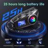 Bluetooth Motorcycle Helmet Intercom, 1500 feet Wireless Communication, Built-in Display, FM Radio, Noise Reduction, Music Sharing for 2 Riders, Waterproof, High Volume Sound Quality. 1000mAh, 2-Pack view 3