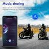 Bluetooth Motorcycle Helmet Intercom, 1500 feet Wireless Communication, Built-in Display, FM Radio, Noise Reduction, Music Sharing for 2 Riders, Waterproof, High Volume Sound Quality. 1000mAh, 2-Pack view 4