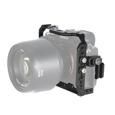 NICEYRIG A1 Camera Cage with HDMI Cable Clamp for Sony Alpha 1/A7 IV/A7R IV/A7R III/A7 III/A9/A9 II, Video Recording DSLR Stabilizer Integrated with Quick Release Plate for ARCA-Style, Cold Shoe