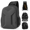 Cwatcun Camera Backpack Hardshell for Photography, 2 in1 Shockproof Camera Sling Bag, Waterproof Camera Case Crossbody with Tripod Holder, Rain Cover for Canon Nikon Sony Fuji DSLR SLR Mirrorless view 1