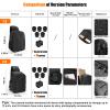 Cwatcun Camera Backpack Hardshell for Photography, 2 in1 Shockproof Camera Sling Bag, Waterproof Camera Case Crossbody with Tripod Holder, Rain Cover for Canon Nikon Sony Fuji DSLR SLR Mirrorless view 2