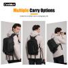 Cwatcun 2 in1 Camera Sling Bag, Camera Backpack Waterproof Leather Coating Shockproof Hardshell Camera Bag with Tripod Strap, Camera Case for Canon Nikon Sony Fuji DSLR SLR Mirrorless Camera & Lenses view 2