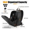Cwatcun 2 in1 Camera Sling Bag, Camera Backpack Waterproof Leather Coating Shockproof Hardshell Camera Bag with Tripod Strap, Camera Case for Canon Nikon Sony Fuji DSLR SLR Mirrorless Camera & Lenses view 4