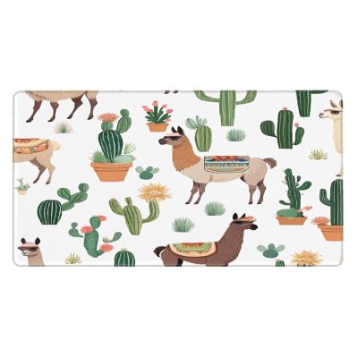 (Alpaca Llama) Gaming Mousepad, Waterproof Non-Slip Desk Mat Keyboard Pad Large Mousepad Home Office Desk Accessories and Decor Gift for Women Men - 16"x29.5"
