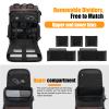 Cwatcun Canvas Camera Bag, DSLR SLR Camera Backpack for Photographers with Waterproof Rain Cover, Camera Case with 16" Laptop Compartment & Tripod Holder for Canon Nikon Sony Fuji Camera & Lenses view 2