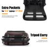 Cwatcun Canvas Camera Bag, DSLR SLR Camera Backpack for Photographers with Waterproof Rain Cover, Camera Case with 16" Laptop Compartment & Tripod Holder for Canon Nikon Sony Fuji Camera & Lenses view 3