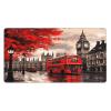 (Red London Street) Gaming Mousepad, Waterproof Non-Slip Desk Mat Keyboard Pad Large Mousepad Home Office Desk Accessories and Decor Gift for Women Men - 16"x29.5" view 1