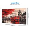 (Red London Street) Gaming Mousepad, Waterproof Non-Slip Desk Mat Keyboard Pad Large Mousepad Home Office Desk Accessories and Decor Gift for Women Men - 16"x29.5" view 3