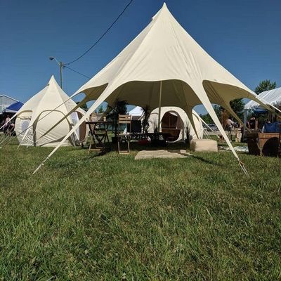 Camel Hair Waterproof Portable Tarp Multifunctional Outdoor Camping Traveling Awning Backpacking Tarp Shelter Rain TarpBig tarp for Family Active or Out Active. (Single Lotus Mela)