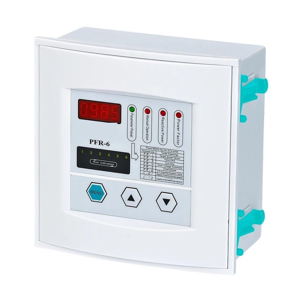 PFR-6 Power Factor Controller, 6 Steps, 380VAC 50/60Hz