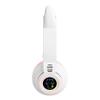 Bluetooth Headphones Girl Kids,Cat Ear LED Light Wireless/Wired Headset,85 dB Volume Limited, Foldable,Built-in Mic,Support FM/Micro SD/TF,for Phone/Tablet/Pad/PC/Kindle/Laptop/TV(Pink/White) view 3