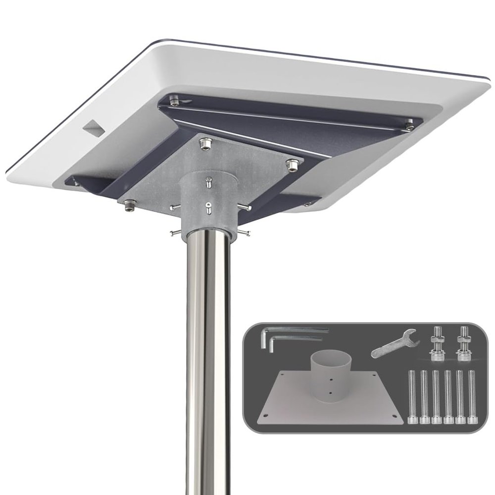 KUOPYT Silver Mount Adapter for Starlink Gen 3,Mounting Kit Compatible with Starlink Gen 3 Internet Kit Satellite,Roof Router Mount Accessories Intended for Starlink