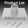 KUOPYT Silver Mount Adapter for Starlink Gen 3,Mounting Kit Compatible with Starlink Gen 3 Internet Kit Satellite,Roof Router Mount Accessories Intended for Starlink view 2