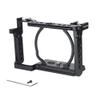 NICEYRIG A6400 A6500 A6100 Camera Cage Kit for Sony Alpha A6400 A6500 A6100, with NATO Top Handle, Wooden Side Handle DSLR Video Rig Stabilizer view 2