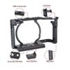 NICEYRIG A6400 A6500 A6100 Camera Cage Kit for Sony Alpha A6400 A6500 A6100, with NATO Top Handle, Wooden Side Handle DSLR Video Rig Stabilizer view 4