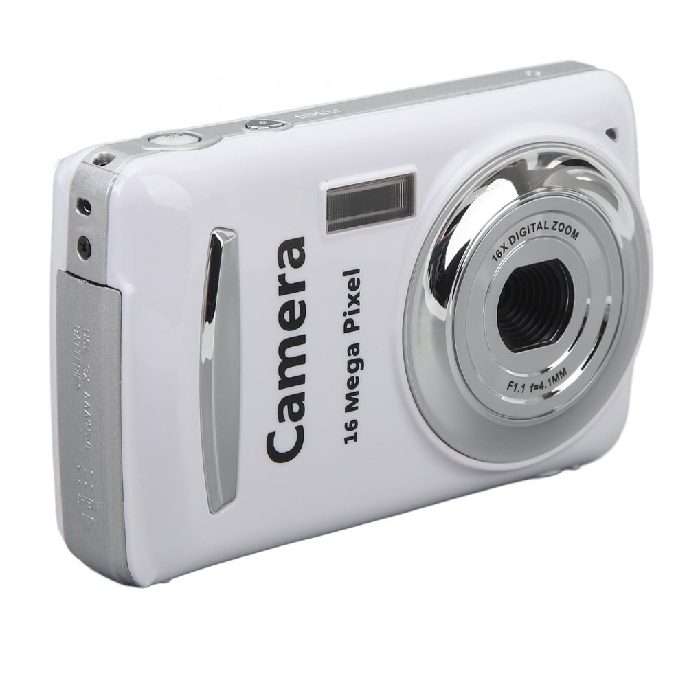 16M Pocket Camera, 2.4 Inch HD Display Screen, Portable Compact Digital Camera, 1080P Video Camcorder with 16X Zoom, for Outdoor Travel, Social Gatherings, Graduation Photos