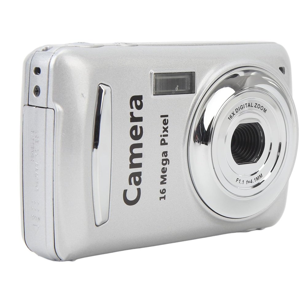 16M Pocket Camera, 2.4 Inch HD Display Screen, Portable Compact Digital Camera, 1080P Video Camcorder with 16X Zoom, for Outdoor Travel, Social Gatherings, Graduation Photos