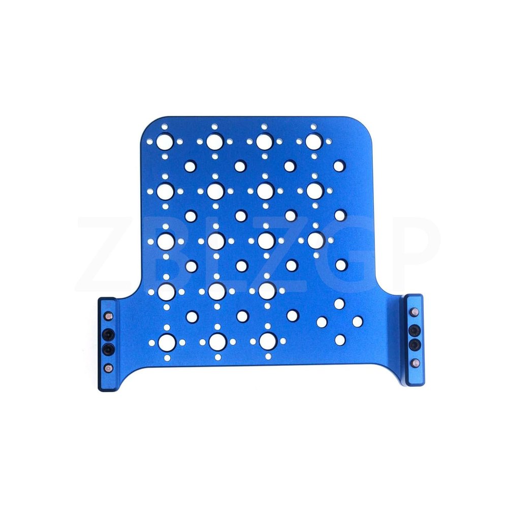 ZBLZGP Camera Three Side Expansion Side Panel for Alexa Mini LF RED Extension Cold Shoe Mount 1/4'' 3/8'' Screw (Blue)