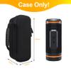 BOVKE Carrying Case for Bushnell Golf Wingman 2 GPS Bluetooth Speaker, Extra Mesh Pocket for Charging Cords and Accessories, Black+Black view 2