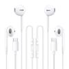 [2 Pack]USB C Headphones for iPhone 15 Earbuds Type C Wired Earphones with Mic & Remote Control Noise Cancelling for iPhone 15 Plus/15 Pro,Galaxy S23/S22/S21,Ultra Note 10/20, Pixel 7,OnePlus,Android view 1