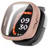 Case Intended for Fitbit Ace LTE, Case with Screen Protector [Tempered Glass] Full Around Hard PC Protective Case for for Google Fitbit Ace LTE Smartwatch Accessories (Pink) view 1
