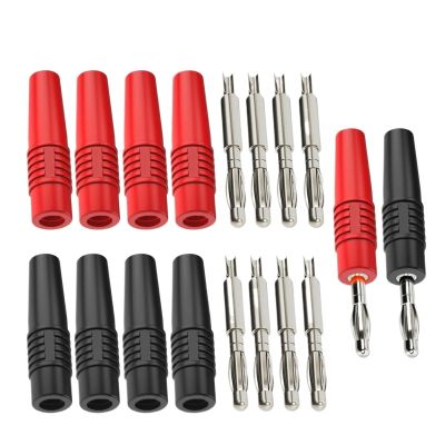 10PCS 24A High Current 4mm Banana Connectors Nickel-Plated Copper Pin