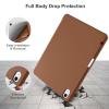 Akkerds Compatible with iPad Air 11 Inch Case 7th/6th Generation (M3/M2) 2025/2024, for iPad Air 5th/4th Generation Case 10.9 Inch 2022/2020 with Pencil Holder[Auto Sleep/Wake], Brown view 4