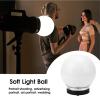 Flash Lampshade Mount, Round Soft Light Shade, Alloy Plastic Photography Accessory for Soften The Flash Light view 2