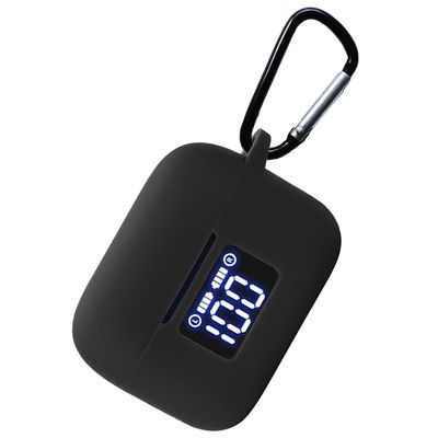 smaate Silicon Case Cover Compatible with TOZO Tonal Fits T21 True Wireless Earbuds, Black, T21CSBK