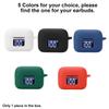smaate Silicon Case Cover Compatible with TOZO Tonal Fits T21 True Wireless Earbuds, Black, T21CSBK view 4
