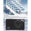 Yoidesu 4K Digital Camera Autofocus, 56MP Vlogging Camera HD 16X Digital Zoom Camera, Portable Mini Compact Camera Gifts for Kids Teens Adult Beginner, 1 Battery, 2.4 Inch (Black) view 4