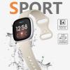 Getino Compatible Fitbit Versa 4/3 & Sense 2 Band - Soft Sport Strap for Women Men, Large Apricot view 3