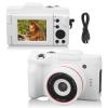 ASHATA Digital Camera for Photography Beginner, 16MP Vlogging Camera 16X Digital Zoom, Flip Screen Compact Travel Camera with SD Card Slot, 1080P Video Recording Camera, ASHATA2cgbfsaomv view 1