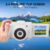 ASHATA Digital Camera for Photography Beginner, 16MP Vlogging Camera 16X Digital Zoom, Flip Screen Compact Travel Camera with SD Card Slot, 1080P Video Recording Camera, ASHATA2cgbfsaomv view 2