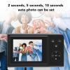 Yoidesu Digital Camera, 4K 68MP Autofocus Vlogging Camera for Photography, Compact Vintage Travel Camera with Flash,16X Digital Zoom, Anti Shake, 1 Battery, 2.4 Inch (Black) view 3