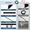 Bendable Curtain Track, Ceiling Curtain Rail Track, Black 9-12 Ft view 3