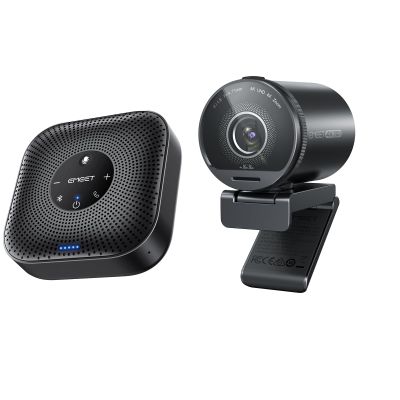EMEET S800 4K Webcam for Streaming and M0 Plus Bluetooth Speakerphone
