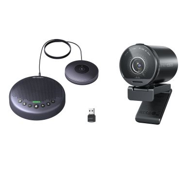 EMEET S800 4K Webcam for Streaming and Luna Plus Kit Bluetooth Speakerphone