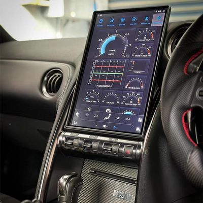 ZWNAV 14.4 inch Android Car Stereo Upgrade for Nissan GTR R35 2008-2017, Qualcomm Snapdragon Car GPS Navigation Head Unit, Carplay Radio BT 5.0 WiFi Multimedia Display Android Car Radio (8+128GB)
