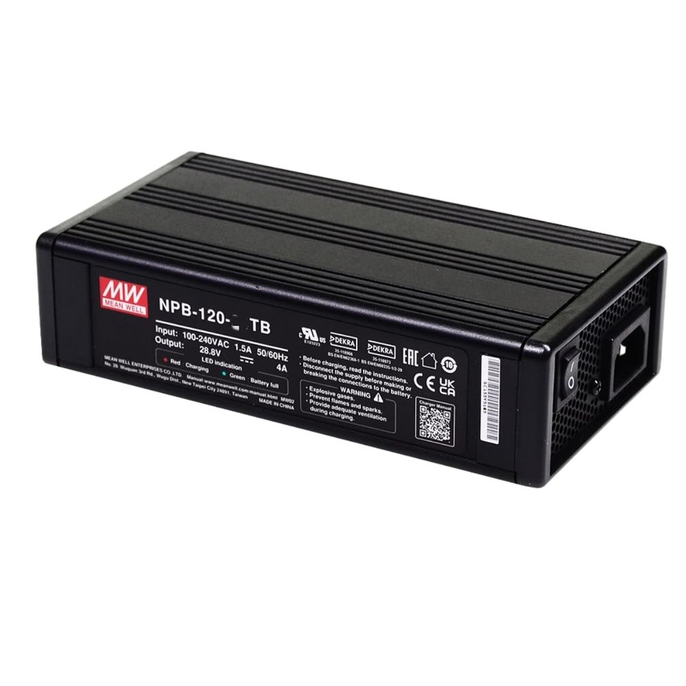 Mean Well NPB 120W 4A Battery Chargers Adapter NPB-120-24XLR AC-DC Switching Power Supply Driver Converter Transformer with 3 Pole Power Pin