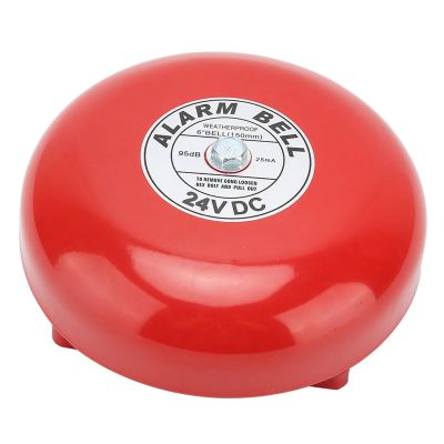 Alarm Bell, 6 Inches Alarm Bell Internal Strike Bell, Warehouse Company for Station School (24V)